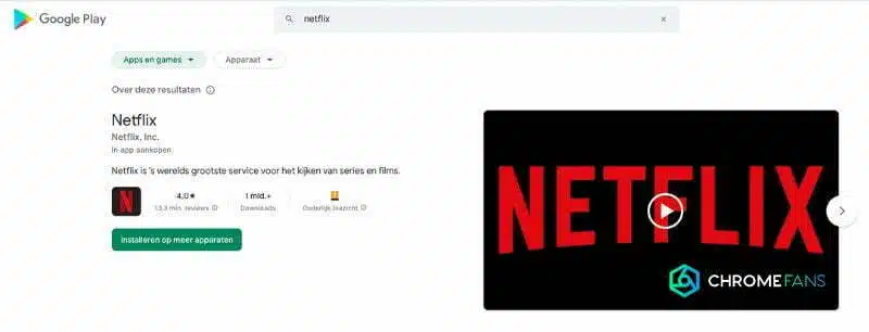 Netflix downloaden laptop (Chromebook)
