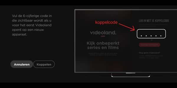 Videoland koppelcode