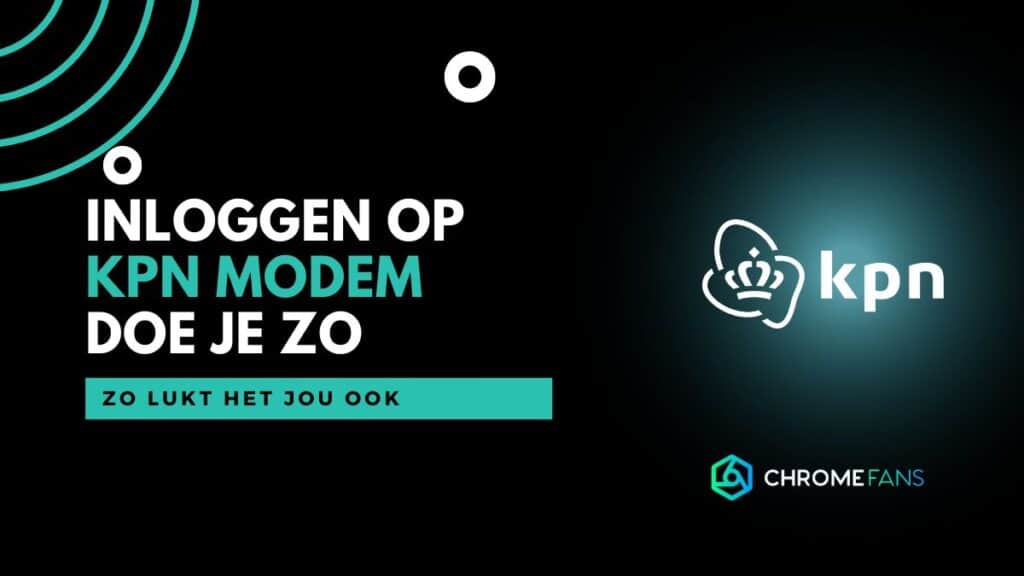 KPN modem inloggen