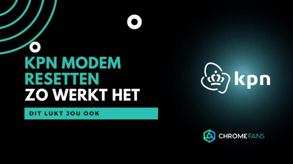 KPN modem resetten